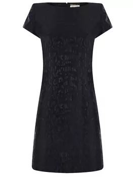 Платье с принтом SAINT LAURENT