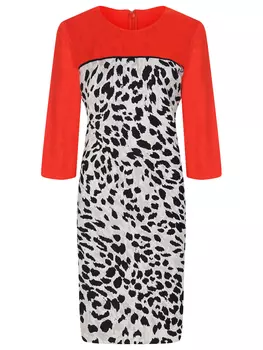 Платье с принтом ST. JOHN