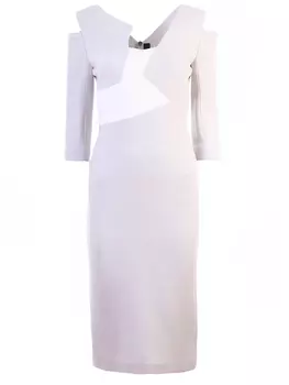 Платье с прорезными деталями ROLAND MOURET