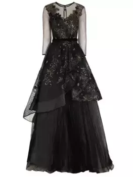 Платье с вышивкой BY SAIID KOBEISY