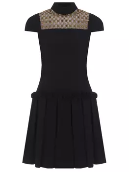 Платье с вышивкой ALEXANDER MCQUEEN