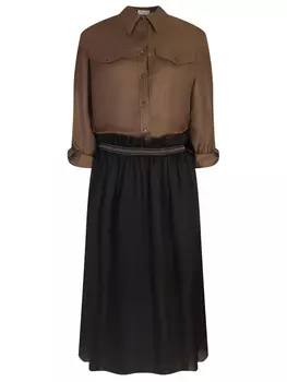 Платье шелковое BRUNELLO CUCINELLI