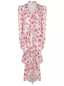 Платье шелковое ROSES AND LACE