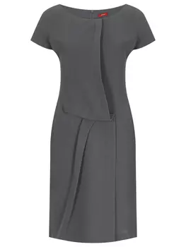 Платье шелковое с драпировкой BRIONI