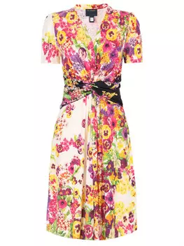 Платье шелковое с драпировкой JUST CAVALLI