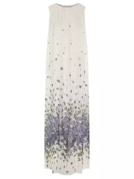 Платье шелковое с принтом ABILETTI