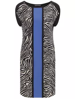 Платье шелковое с принтом ALBERTA FERRETTI