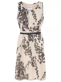 Платье шелковое с принтом ARMANI COLLEZIONI