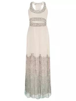 Платье шелковое с принтом BLANK