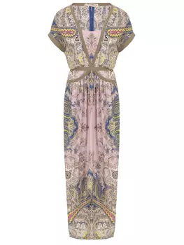 Платье шелковое с принтом ETRO