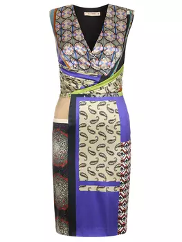 Платье шелковое с принтом ETRO