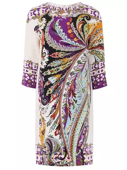 Платье шелковое с принтом ETRO