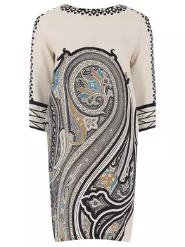 Платье шелковое с принтом ETRO