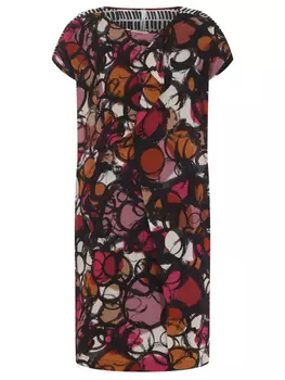 Платье шелковое с принтом FUZZI