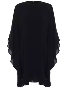 Платье шелковое с воланами VALENTINO