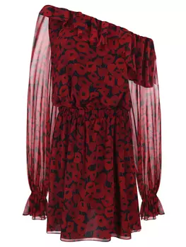 Платье шелковое SAINT LAURENT