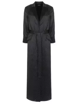 Платье шелковое в горох