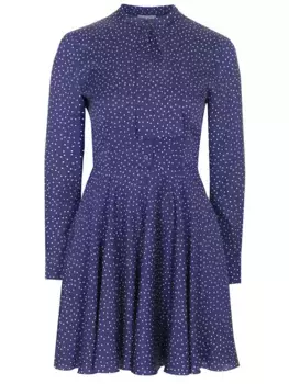 Платье шелковое в горох