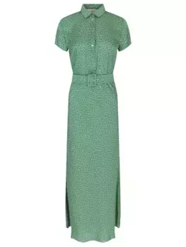 Платье шелковое в горох