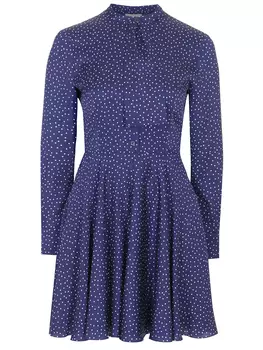 Платье шелковое в горох OLOLOL
