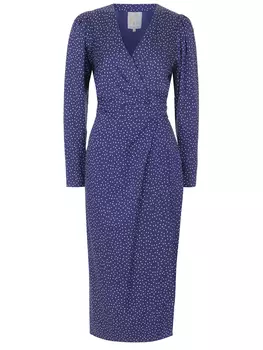 Платье шелковое в горох OLOLOL