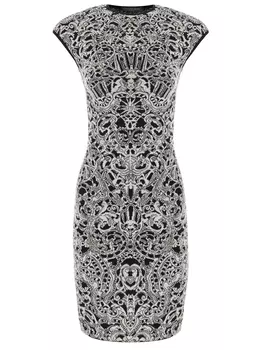 Платье шерстяное ALEXANDER MCQUEEN