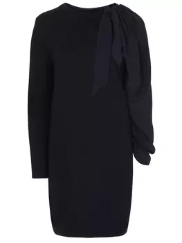 Платье шерстяное с декором