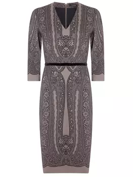 Платье шерстяное с принтом ETRO