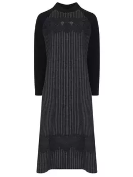 Платье шерстяное в полоску SERGEI GRINKO