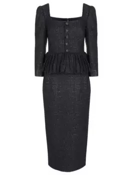 Платье твидовое