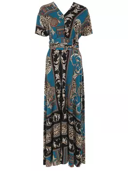 Платье в пол с принтом VON VONNI