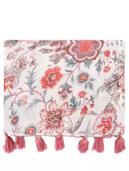 Платок льняной с принтом