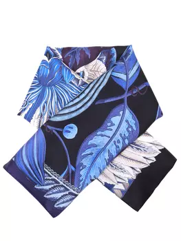 Платок шелковый с принтом