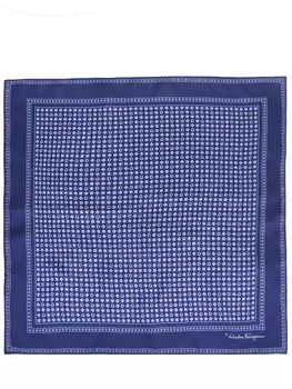 Платок шелковый с принтом