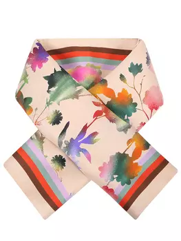 Платок шелковый с принтом