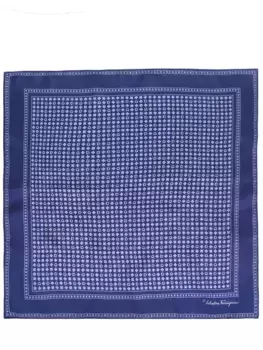 Платок шелковый с принтом