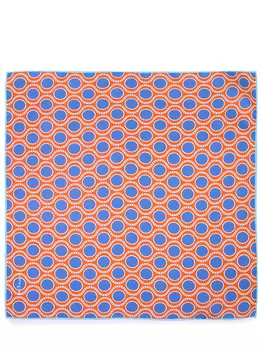 Платок шелковый с принтом