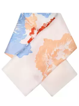 Платок шелковый с принтом