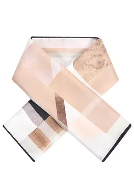 Платок шелковый с принтом LAURA BIAGIOTTI