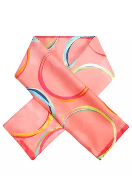 Платок шелковый с принтом LAURA BIAGIOTTI