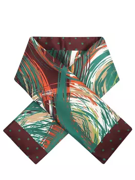 Платок шелковый с принтом LAURA BIAGIOTTI