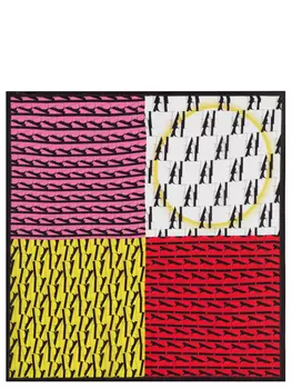 Платок шелковый с принтом POLINA MIRCHEVA