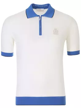 Поло хлопковое на молнии