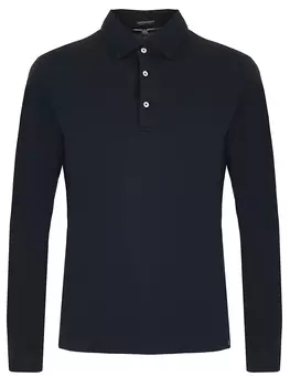 Поло хлопковое на пуговицах