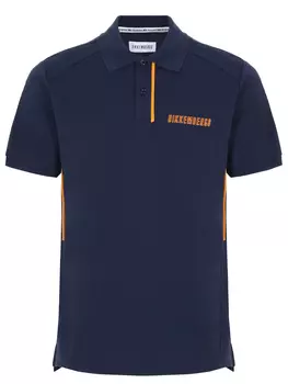 Поло хлопковое с принтом