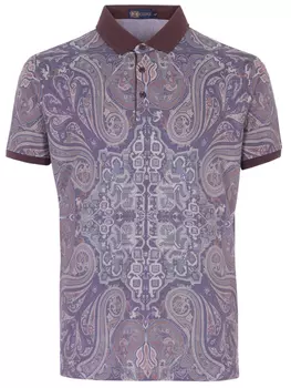 Поло хлопковое с узором