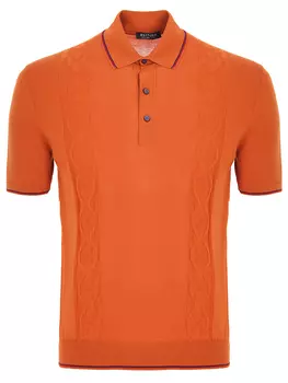 Поло хлопковое с вязкой