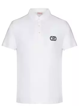 Поло хлопковое VALENTINO