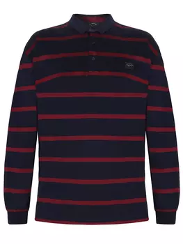 Поло хлопковое в полоску