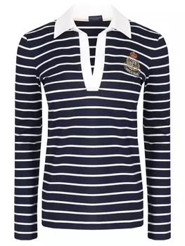 Поло хлопковое в полоску